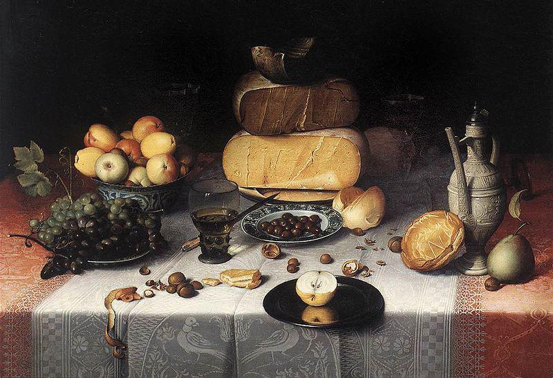 Floris van Dyck Still Life with Cheeses